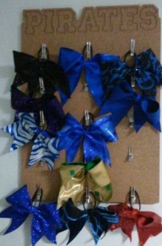 cheer bow display